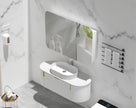 Navona Carysil Grand Rounded Rectangle Shaving Cabinet 1200 x 800mm Matte White
