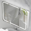 Navona Carysil Grand Rounded Rectangle LED Shaving Cabinet 1200 x 800mm Matte White