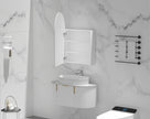 Navona Carysil Imperial Arch Shaving Cabinet 600 x 900mm Matte White