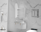 Navona Carysil Imperial Arch LED Shaving Cabinet 600 x 900mm Matte White