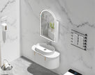 Navona Carysil Imperial Arch LED Shaving Cabinet 600 x 900mm Matte White
