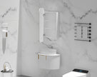 Navona Carysil Earls Squircle Shaving Cabinet 450 x 900mm Matte White