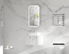 Navona Carysil Earls Squircle LED Shaving Cabinet 450 x 900mm Matte White