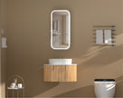 Navona Carysil Earls Squircle LED Shaving Cabinet 450 x 900mm Walnut