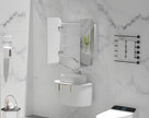 Navona Carysil Grand Rounded Rectangle Shaving Cabinet 750 x 800mm Matte White
