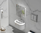 Navona Carysil Grand Rounded Rectangle Shaving Cabinet 750 x 800mm Matte White