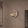 Navona Carysil Orbit Round LED Shaving Cabinet 800 x 800mm Matte White