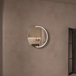 Navona Carysil Orbit Round LED Shaving Cabinet 800 x 800mm Matte White