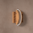 Navona Carysil Orbit Round LED Shaving Cabinet 800 x 800mm Walnut