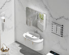 Navona Carysil Grand Rounded Rectangle Shaving Cabinet 900 x 800mm Matte White
