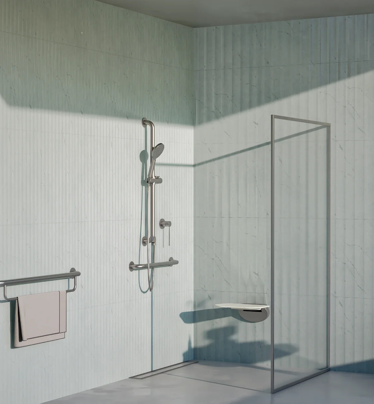 Meir Mobility 90 Degree Grab Rail 450mm - Lustre Bronze