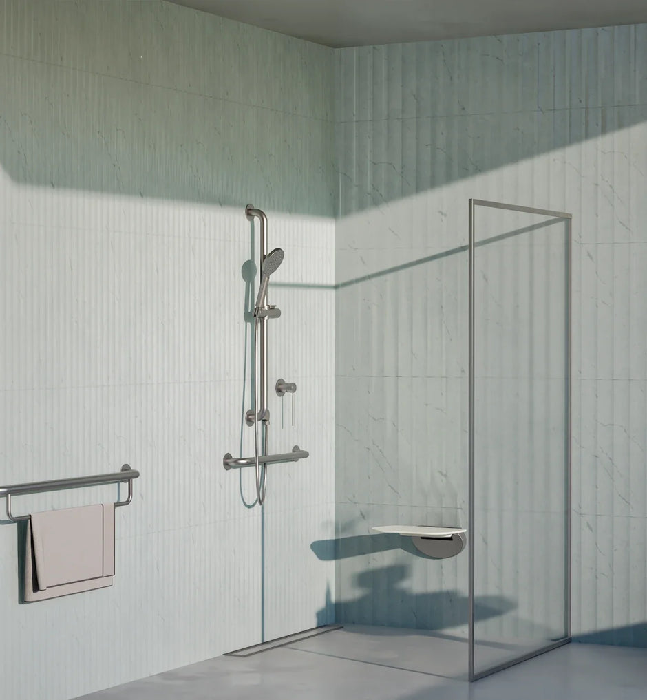 Meir Mobility Hand Towel Rail - Lustre Bronze