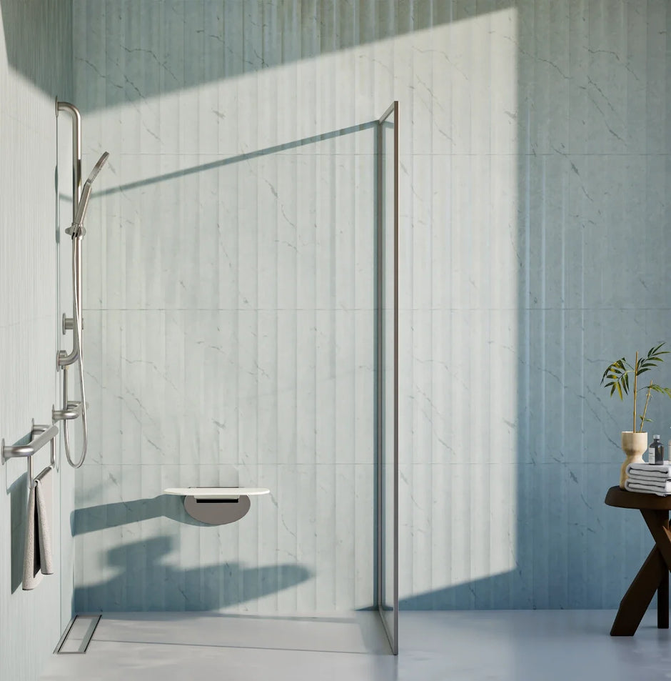 Meir Mobility Bath Towel Rail - Lustre Bronze