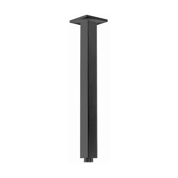 Square Ceiling Shower Arm - matte-black
