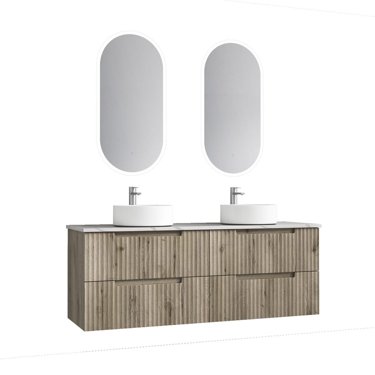 Tuscana Wall Hung 1500mm Double