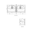Flauto Wall Hung 1500mm