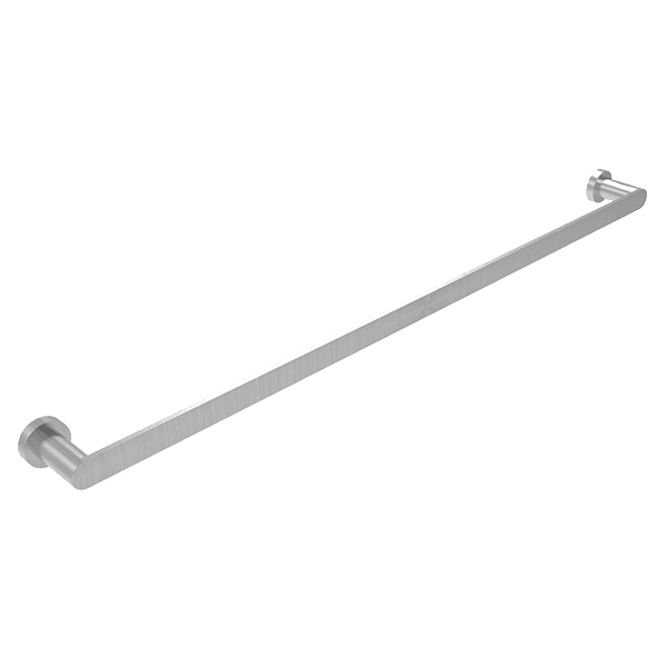 Premium Single Towel Rail 760mm in Brushed Nickel