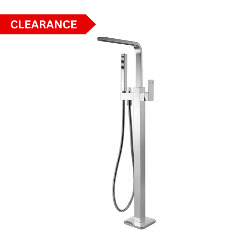 Chao Freestanding Bath Mixer With Hand Shower - chrome