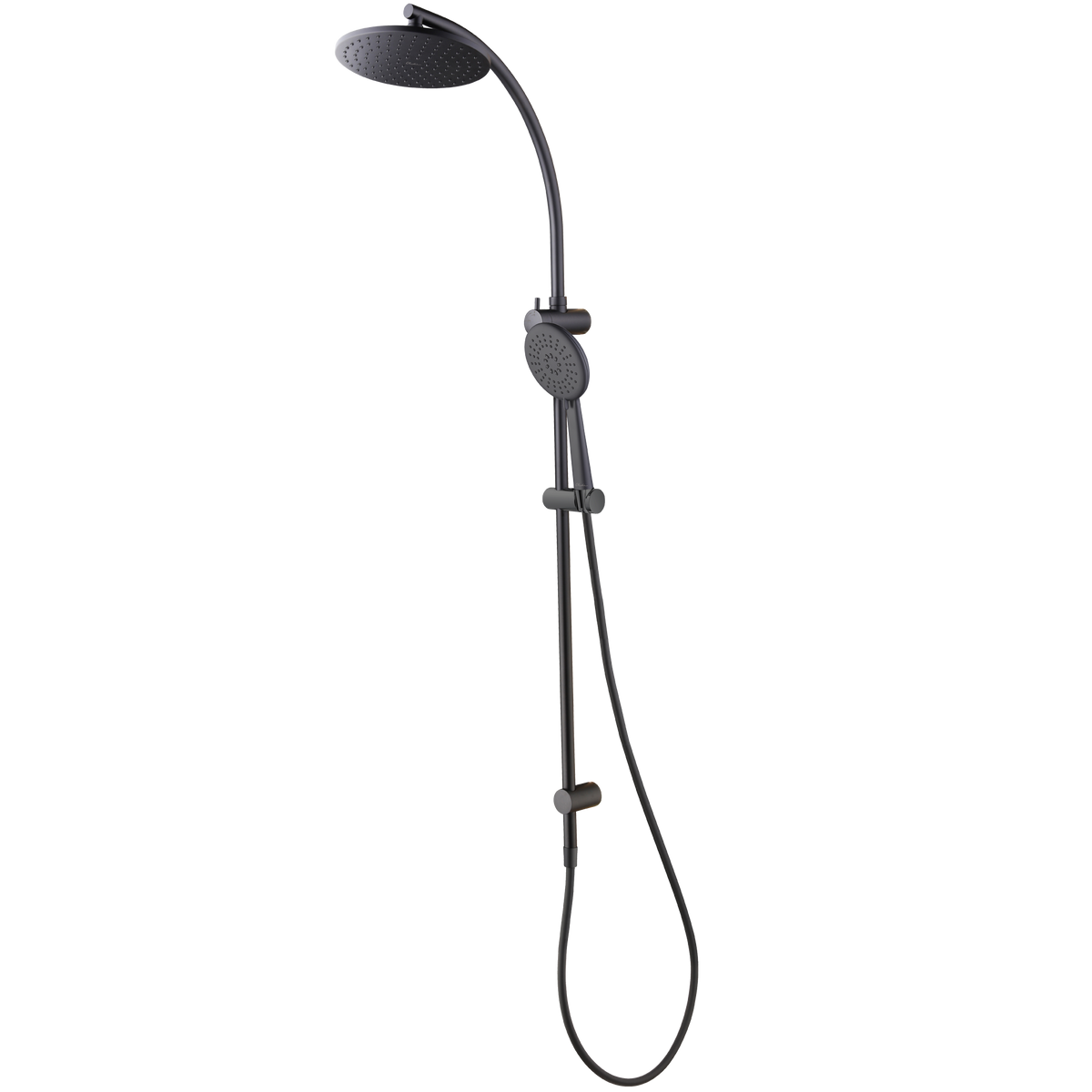 Copenhagen Dual Shower Set in Matte Black