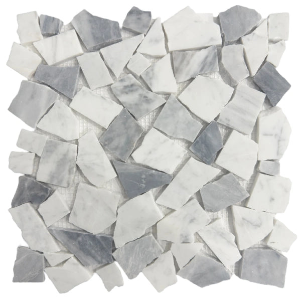CRAZY CARRARA + BARDIGLIO HONED