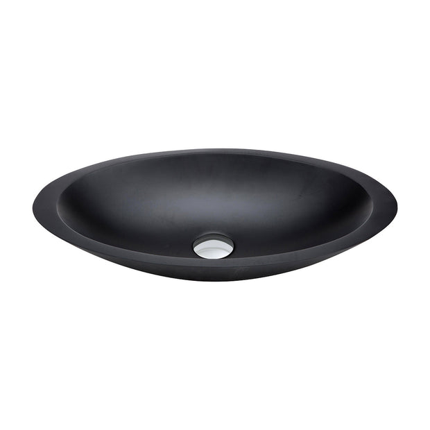 Bahama Solid Surface Above Counter Basin in Matte Black