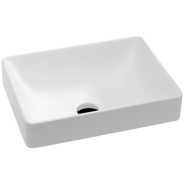 Fienza Kados Solid Surface Semi-Inset Basin, Matte White