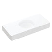 Encanto 1000 Solid Surface Wall Basin, Matte White in Matte White