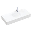 Encanto 1000 Solid Surface Wall Basin, Matte White in Matte White
