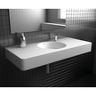 Encanto 1000 Solid Surface Wall Basin, Matte White