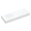 Encanto 1200 Solid Surface Wall Basin, Left-Hand Bowl, Matte White in Matte White