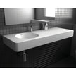 Encanto 1200 Solid Surface Wall Basin, Left-Hand Bowl, Matte White