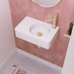 Encanto 470 Solid Surface Wall Basin, Matte White