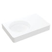 Fienza Encanto 700 Solid Surface Wall Basin, Matte White wall hung vanity