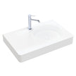 Fienza Encanto 700 Solid Surface Wall Basin, Matte White wall hung vanity