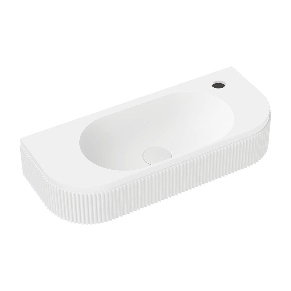 Minka Solid Surface Wall Basin, Matte White in Matte White