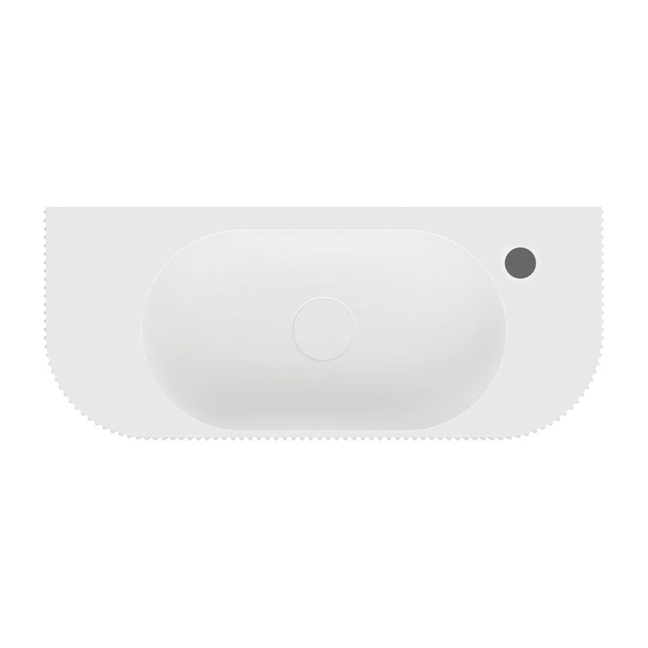 Minka Solid Surface Wall Basin, Matte White