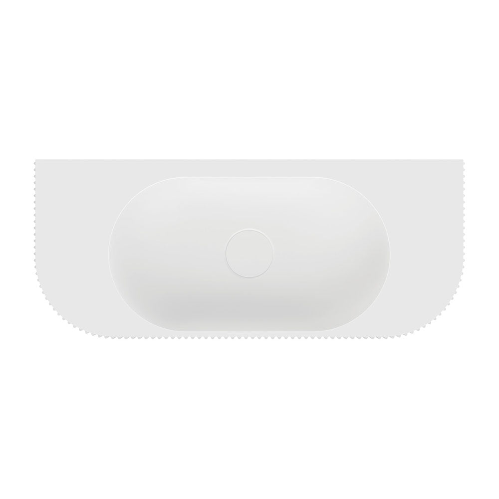 Minka Solid Surface Wall Basin, Matte White
