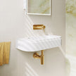 Minka Solid Surface Wall Basin, Matte White