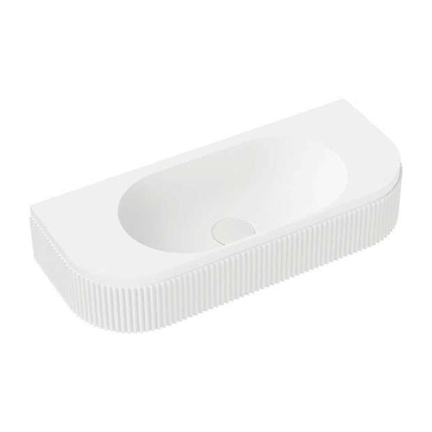 Minka Solid Surface Wall Basin, Matte White in Matte White