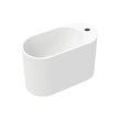 Fienza Ari Solid Surface Wall Basin, Matte White wall hung vanity