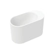 Fienza Ari Solid Surface Wall Basin, Matte White wall hung vanity