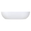 Nero Solid Surface Above Counter Basin, Matte White