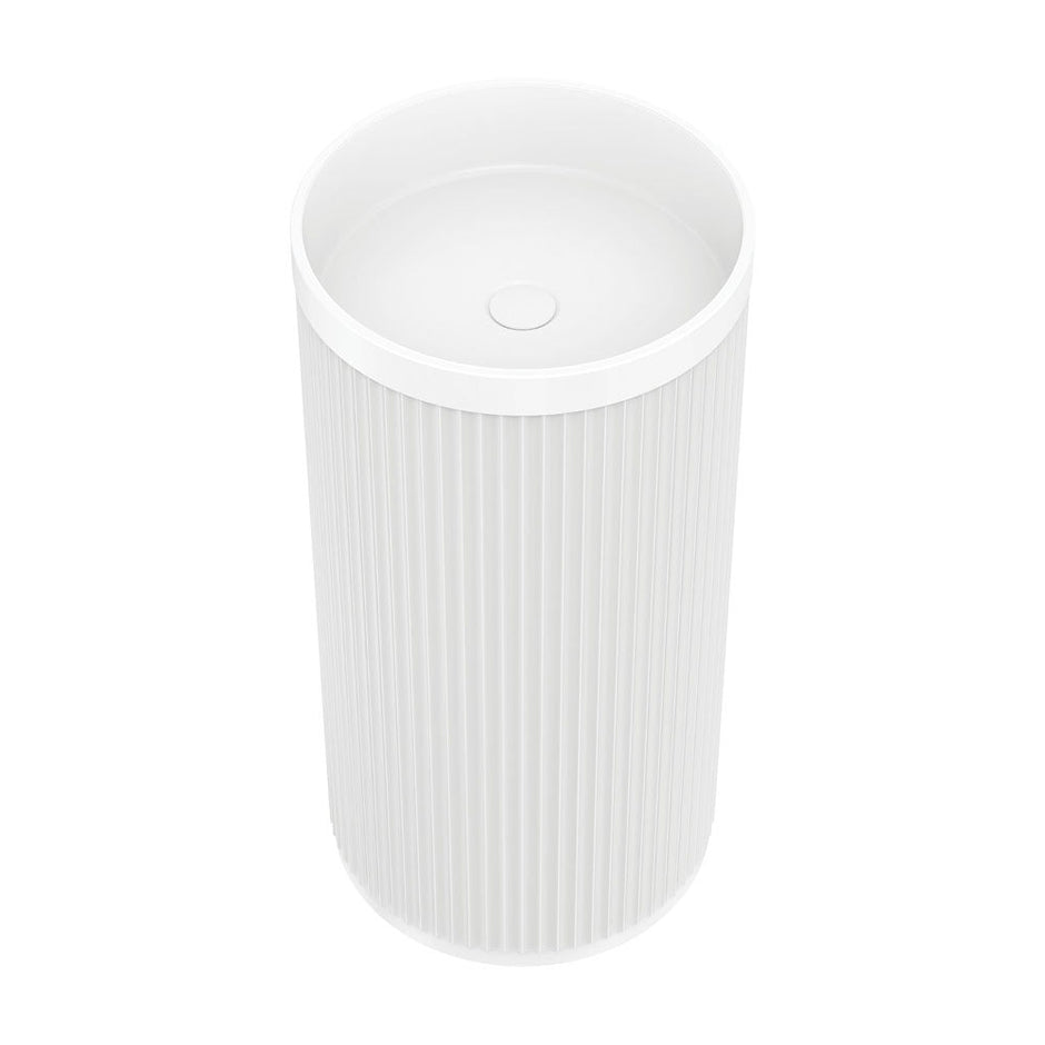 Minka Solid Surface Freestanding Basin in Matte White