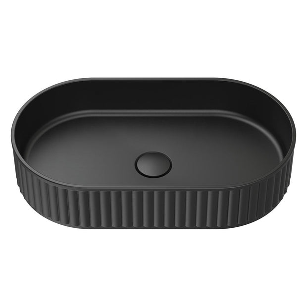 Minka Pill Solid Surface Above Counter Basin in Matte Black