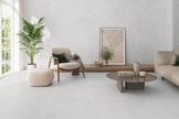 Cairo Perla Limestone Look Porcelain Tiles in a room setting