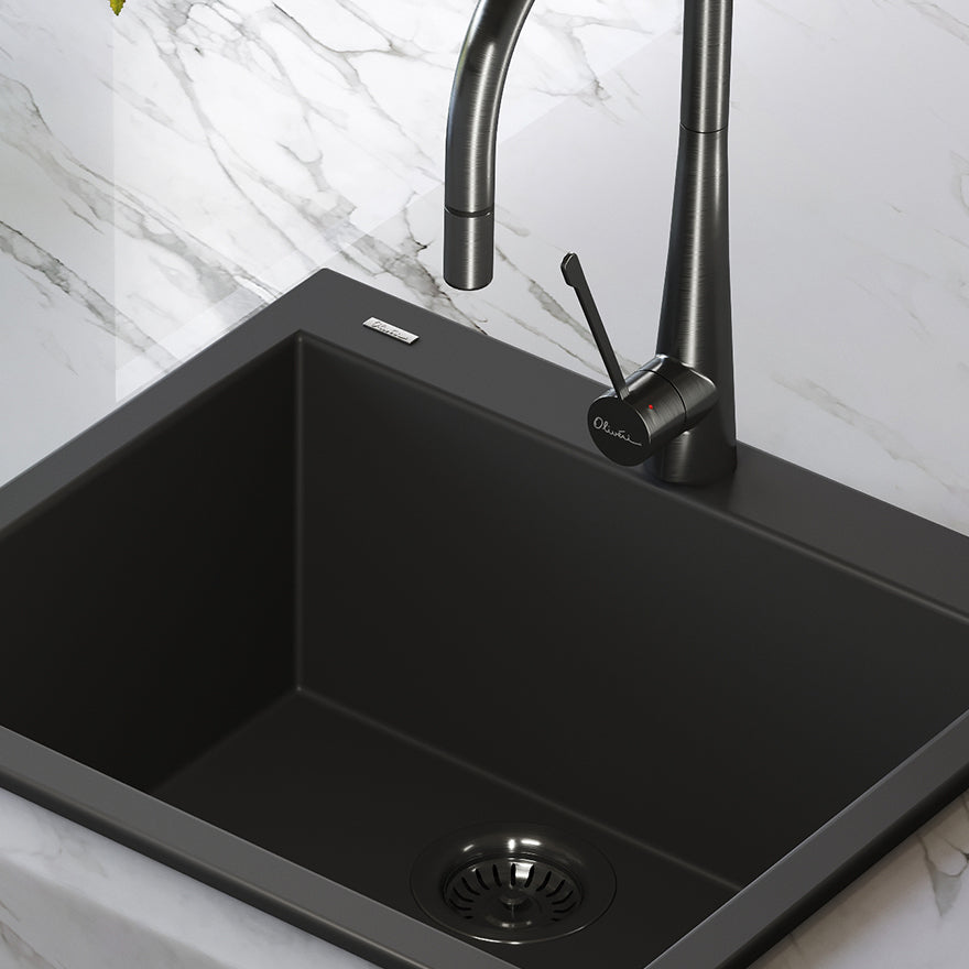 Essente Care Handle For Goose Neck Mixer in a styled room