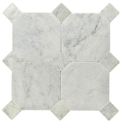 Carrara Square Tumbled