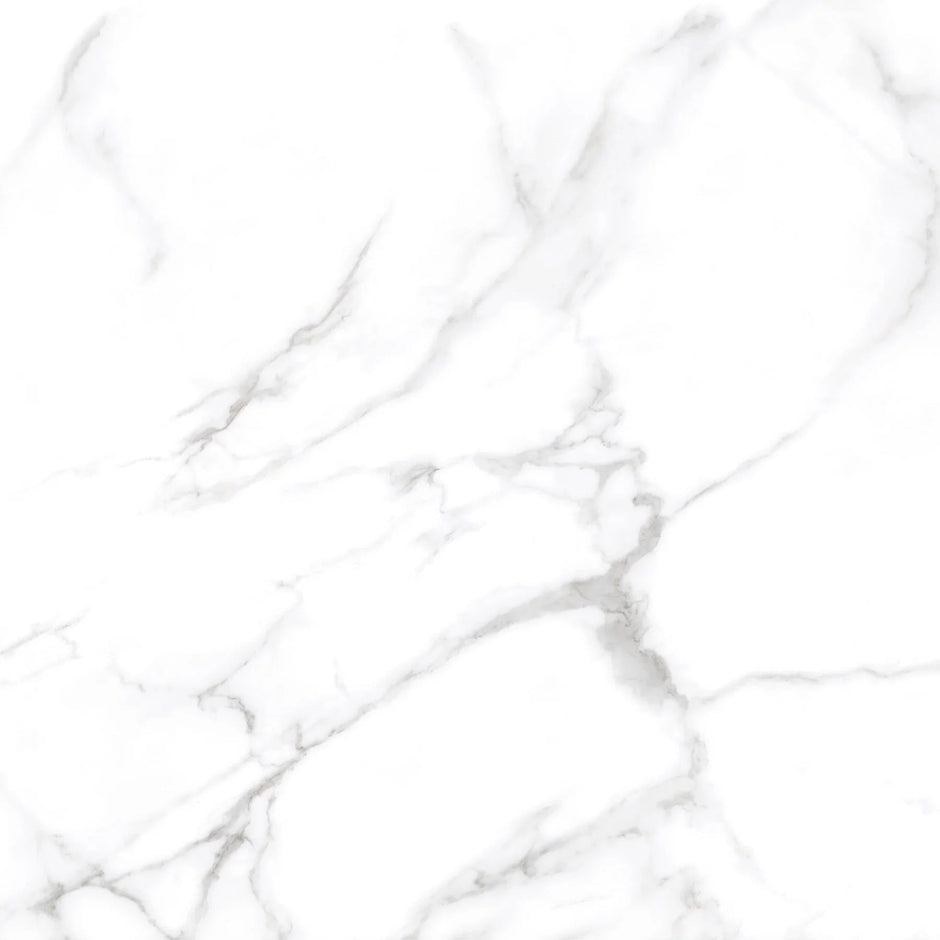 Carrara Stone Grey Marble Look Porcelain Tiles tile