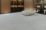 Euromarmo Carrara Venatino Marble Look Porcelain Tiles in a room setting