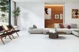 Skyline Cloudline Stone Look Porcelain Tiles in a room setting
